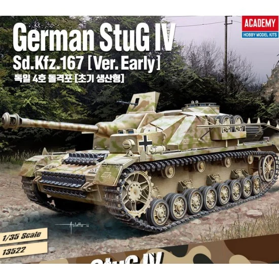 Academy 13522 1/35 German StuG IV SdKfz.167 "Ver.Early" - Military Vehicles & Tanks