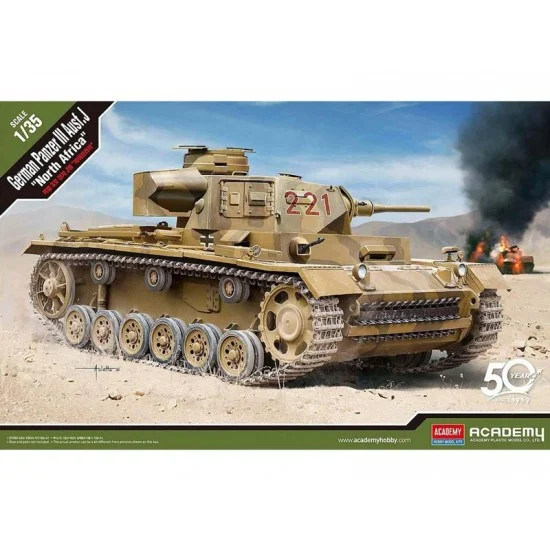 Academy 13531 1/35 German Panzer III Ausf.J - Military Vehicles & Tanks