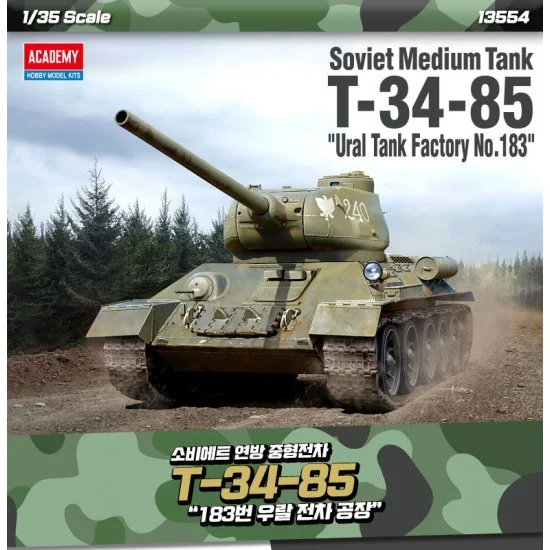Academy 13554 1/35 Soviet Medium Tank T-34-85 Ural Factory No. 183