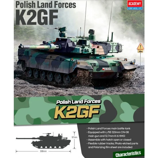 Academy 13560 1/35 Polish Land Forces K2GF - Military Vehicles & Tanks