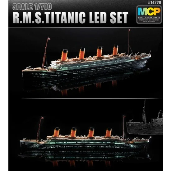 Academy 14220 1/700 RMS Titanic LED Set - Model Ships & Boats