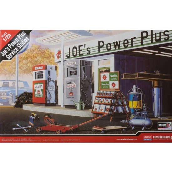 Academy 15122 1/24 Joe's Power Plus Service Station - Scenics & Diorama