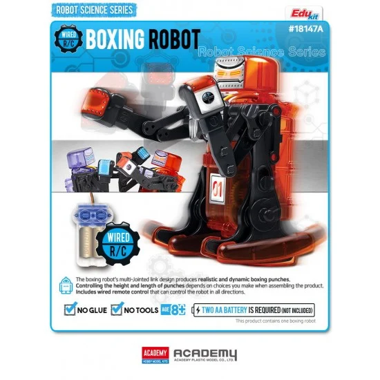 Academy 18147 Wired R/C Boxing Robot [Edu Kit] - Sci-fi & Educational Toys