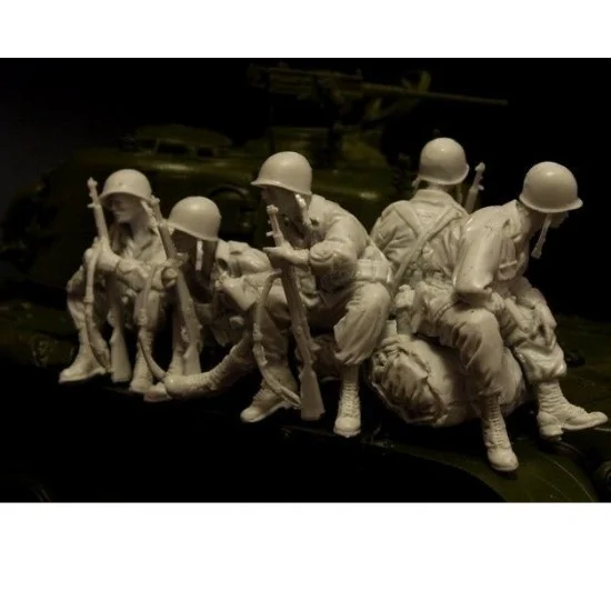 AC Models 35036 1/35 Korea War US Pershing Tank Riders Part.1 (5 figures) - Model Figures