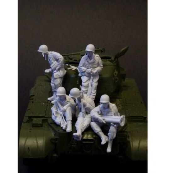 AC Models 35037 1/35 Korea War US Pershing Tank Riders Part.2 (5 figures) - Model Figures