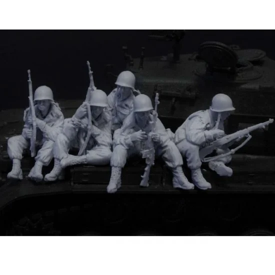 AC Models 35038 1/35 Korea War US Pershing Tank Riders Part.3 (5 figures) - Model Figures