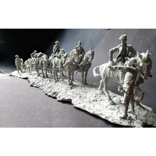 AC Models 54005 54mm Confederate Artillery Team during the ACW - Model Figures