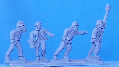 PIG020120 - Gun crew forage cap walking