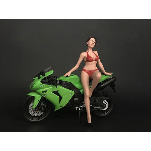 Hot Bike Model Elizabeth Figurine for 1/12 Scale Motorcycle Models by American Diorama - Accessories