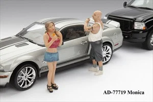 Female Monica Figure For 1:18 Diecast Model Cars by American Diorama - Accessories
