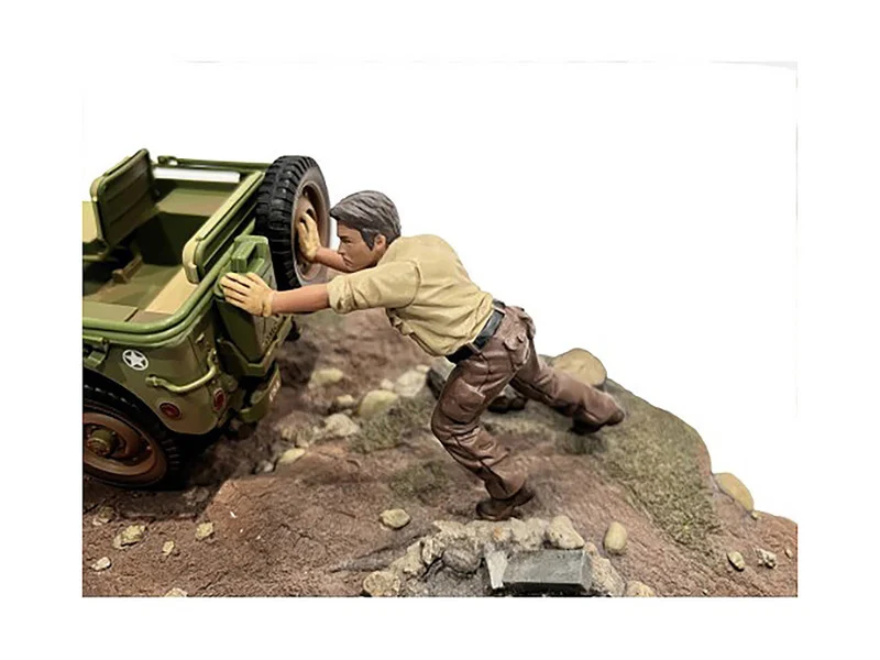"4X4 Mechanic" Figure 5 for 1/18 Scale Models by American Diorama - Accessories