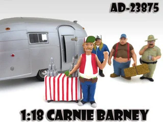 Carnie Barney "Trailer Park" Figure For 1:18 Diecast Model Cars by American Diorama - Accessories