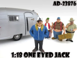 One Eyed Jack "Trailer Park" Figure For 1:18 Scale Diecast Model Cars by American Diorama - Accessories
