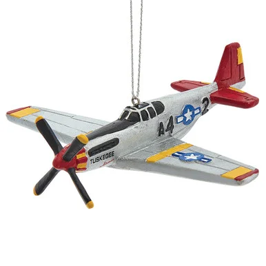 P-51C Tuskegee Airplane Ornament E0880