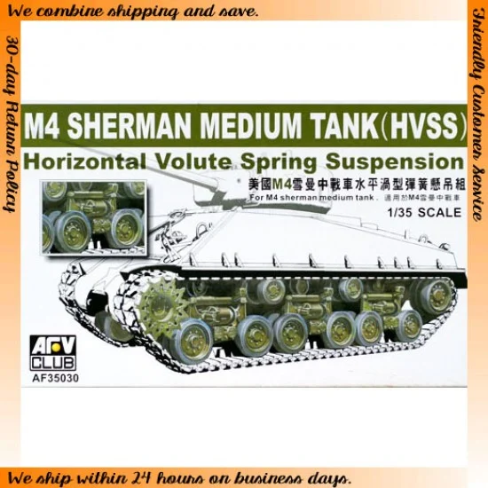 AFV Club AF35030 1/35 M4 Sherman HVSS Suspension Vertical Volute Spring Suspension - Military Vehicles & Tanks