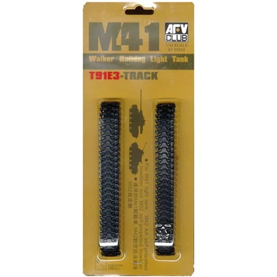 AFV Club AF35052 1/35 Type T91E3 Track for M41 Walker Bulldog Light Tank, M42 & M52 Howitzer - Military Vehicles & Tanks