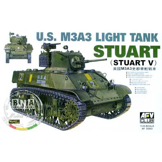 AFV Club AF35053 1/35 US M3A3 Stuart Light Tank - Military Vehicles & Tanks