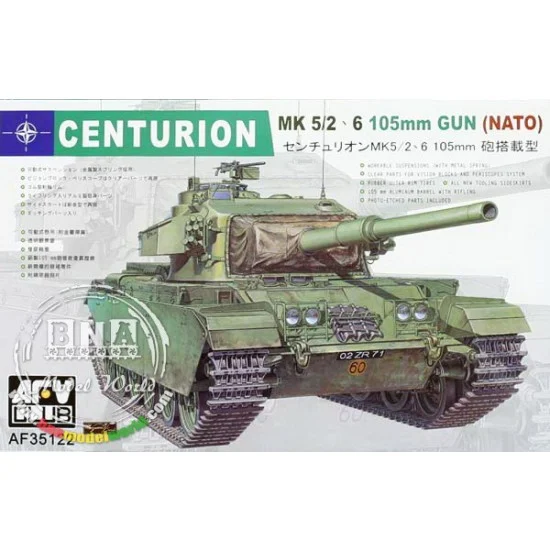 AFV Club AF35122 1/35 Centurion Mk.5/2,6 105mm Gun (NATO) - Military Vehicles & Tanks