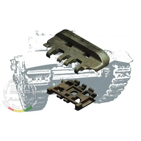 AFV Club AF35183 1/35 Heavy Cast Steel Box Section Spudded Tracks/B.T.S 3 Heavy Built-Up Tracks
