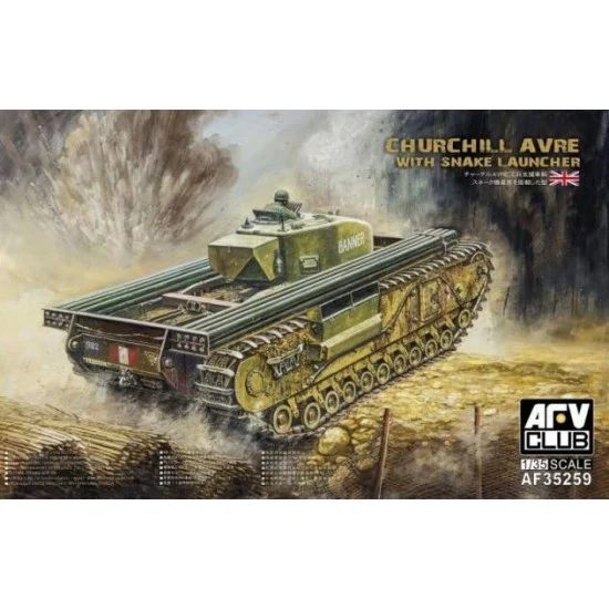 AFV Club AF35259 1/35 WWII British Churchill Avre w/Snake Launcher - Military Vehicles & Tanks