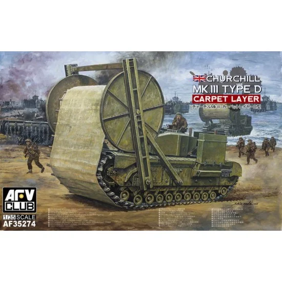 AFV Club AF35274 1/35 Churchill Mk.III Carpet Layer Type D - Military Vehicles & Tanks