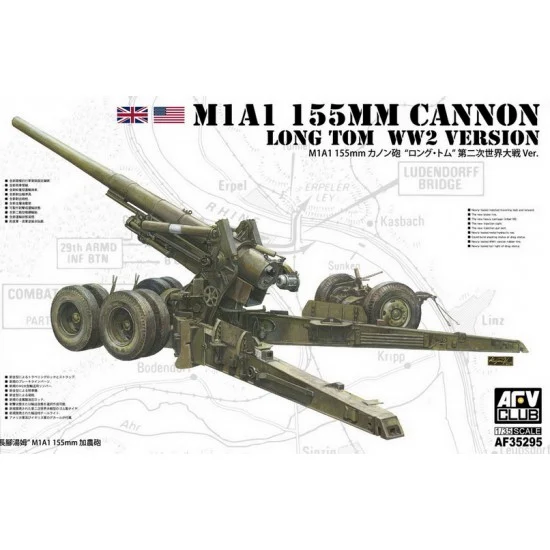 AFV Club AF35295 1/35 WWII M1A1 155mm Cannon Long Tom - Military Vehicles & Tanks