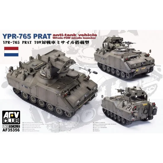 AFV Club AF35356 1/35 YPR-765 PRAT Anti-tank Vehicle w/Twin-TOW Missile Launcher