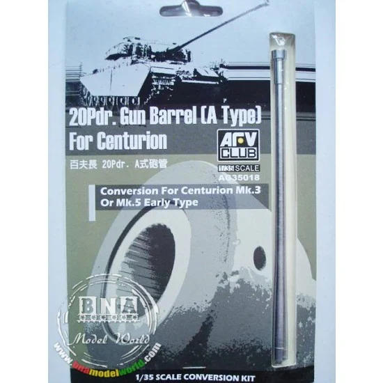 AFV Club AG35018 1/35 20pdr. Gun Barrel (A Type) for Centurion Mk.3 / Mk.5 Early Type - Military Vehicles & Tanks