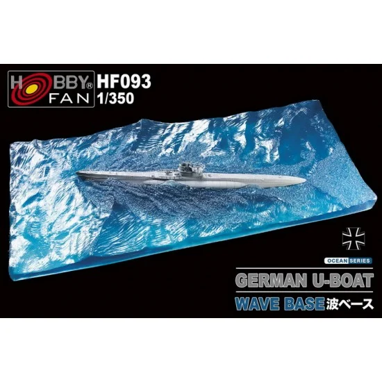 AFV Club HF093 1/350 "Ocean Waves" Ship Diorama Base (29.5 x 11.8 x 3.2cm) for German U-Boat