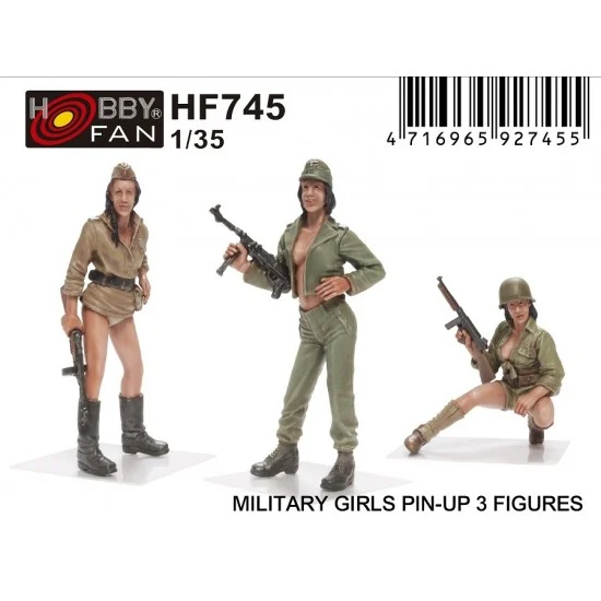 AFV Club HF745 1/35 Pin-up Military Girls (3 Figures)