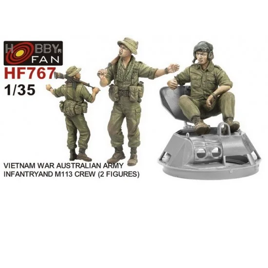 AFV Club HF767 1/35 Vietnam War Australian Infantry & M113 Crew (2 figures) - Model Figures