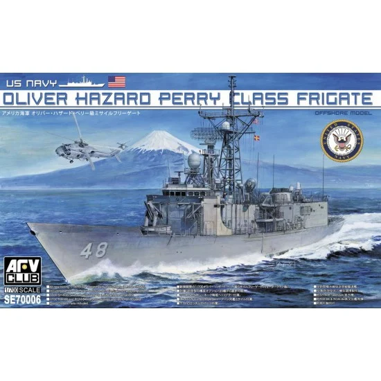 AFV Club SE70006 1/700 Oliver Hazard Perry class Frigate - Model Ships & Boats