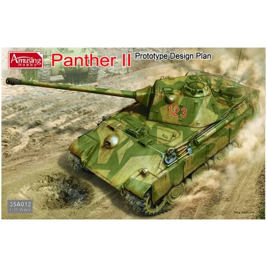 Amusing Hobby 35A012 1/35 WWII German Panther II Prototype Design Plan - Military Vehicles & Tanks