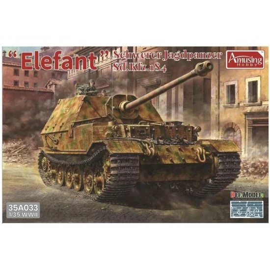 Amusing Hobby 35A033 1/35 "Elefant" Schwerer Jagdpanzer SdKfz.184 - Military Vehicles & Tanks