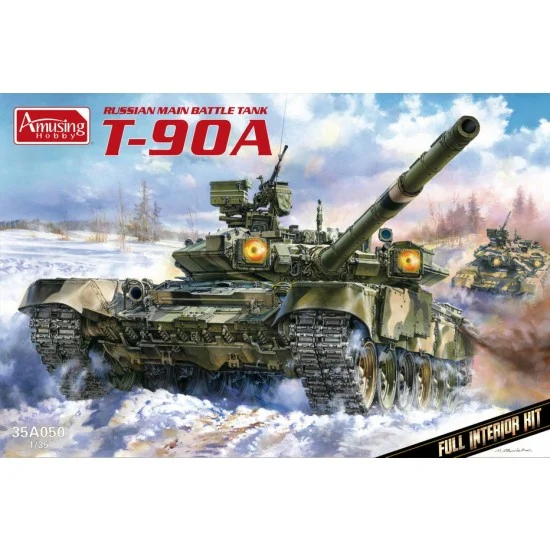Amusing Hobby 35A050 1/35 Russian T-90A Main Battle Tank Full Interior Kit