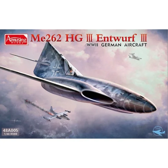 Amusing Hobby 48A005 1/48 Messerschmitt Me 262 HG III Entwurf III - Model Planes