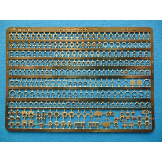 Airscale PE48BEZ 1/48 RAF/German/US Cockpit Instrument Bezels - Model Planes