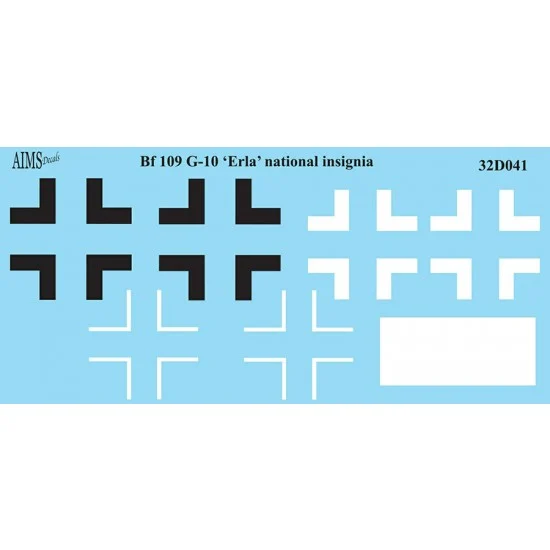 AIMS 32D041 1/32 Messerschmitt Bf 109 Erla Decal - Model Planes