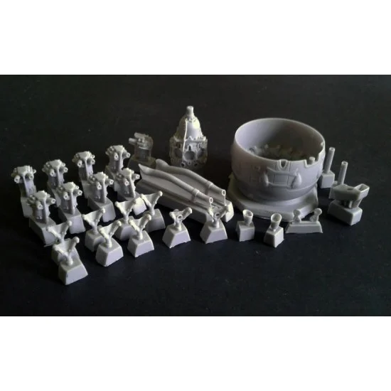 AIMS 32P020 1/32 Gloster Gladiator Engine & Cowl set for ICM Mk II kit - Model Planes