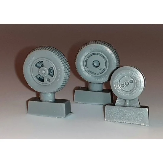 AIMS 32P049 1/32 DH Vampire 'Block Tread' Wheel set for Infinity Models - Model Planes