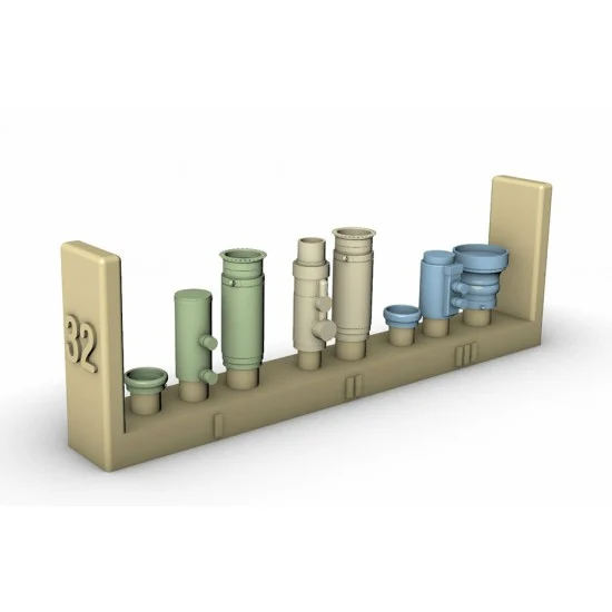 AIMS 32P064 1/32 Spanner Anlage Set: I, II, III Infrared System for ICM kits - Model Planes
