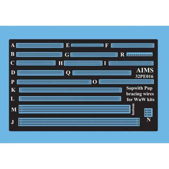 AIMS 32PE016 1/32 Sopwith Pup Bracing Wires for Wingnut Wings kits - Model Planes