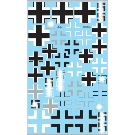 AIMS 48D003 1/48 Junkers Ju-88C-6 National insignia Decals
