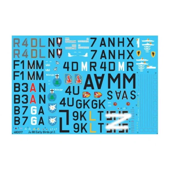 AIMS 48D017 1/48 Junkers Ju-88A-5 Early Birds pt 2 Decals