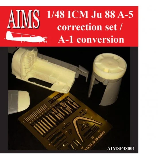 AIMS 48P001 1/48 Junkers Ju-88A-5 Correction/A-1 Conversion Set for ICM/Special Hobby kits