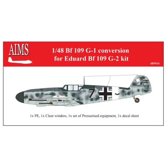 AIMS 48P014 1/48 Messerschmitt Bf-109G-1 Conversion Set for Eduard G-2 kits