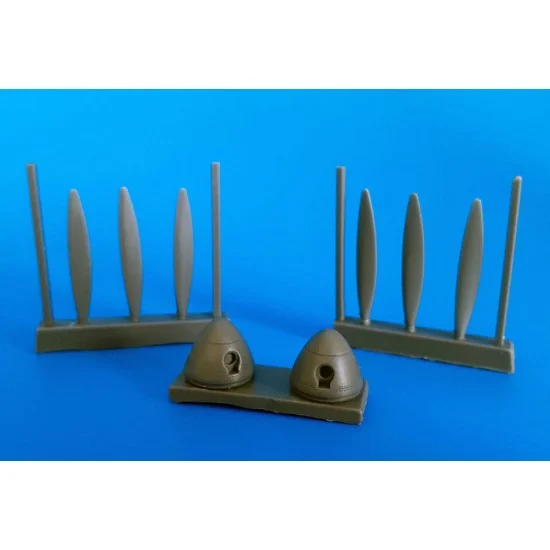 AIMS 48P030 1/48 Ju 88 A-1 6 Spinner/Props with Correct Shape, Prop Cut Outs and Rivet Detail