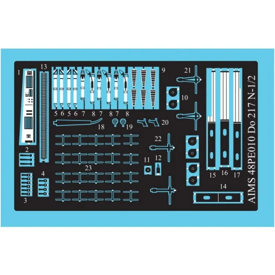 AIMS 48PE010 1/48 Dornier Do-217N-1/2 Detail Set for ICM kits