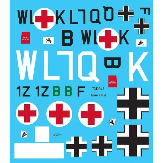 AIMS 72D042 1/72 Junkers Ju-52/3m Decal