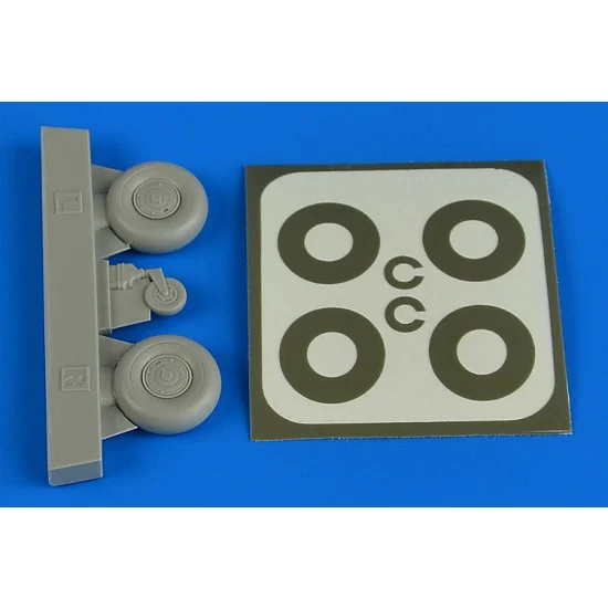 Aires 2226 1/32 Bucker Bu 131 Wheels & Paint Masks Disc Cover - Model Planes
